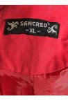 Sancred piros hosszú elegáns ballon kabát L/XL