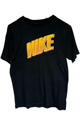The Nike Tee fekete narancssárga mintás póló M