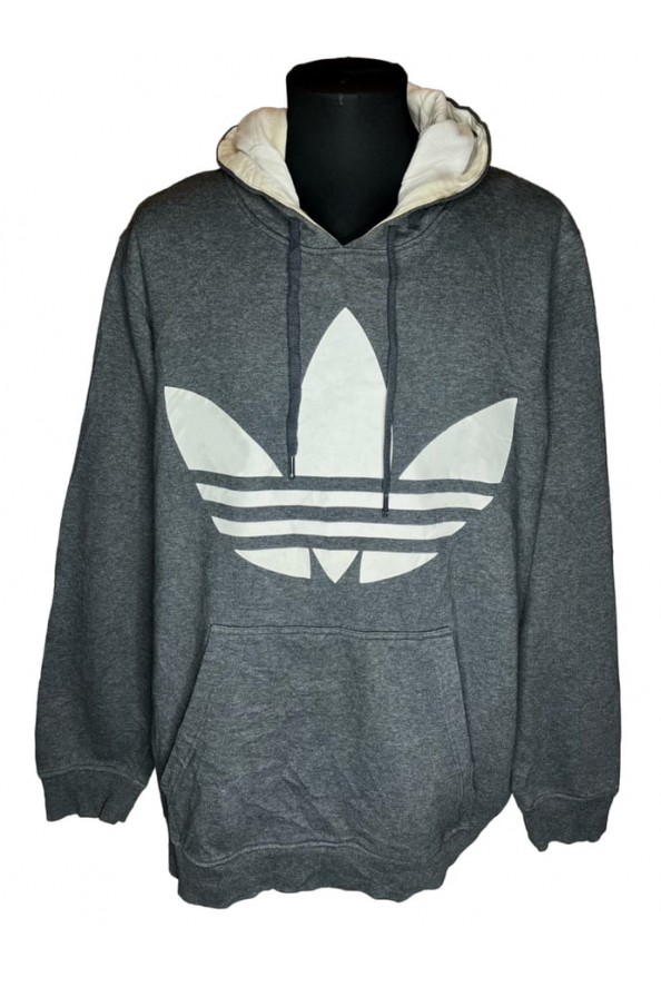 Adidas Originals szürke fehér mintás hoodie XL