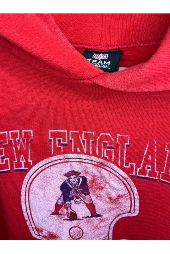 NFL narancssárga New England Patriots mintás hoodie XL