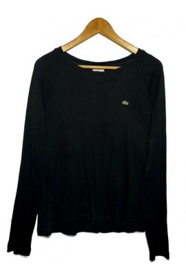 Lacoste fekete vékony hosszú ujjú póló L/XL