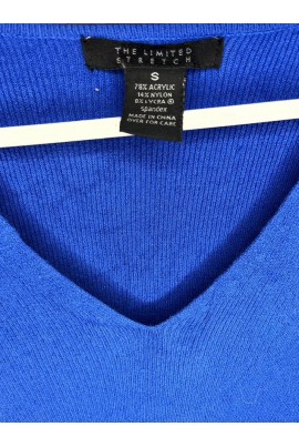 The Limited Stretch kék kötött pulóver S/M