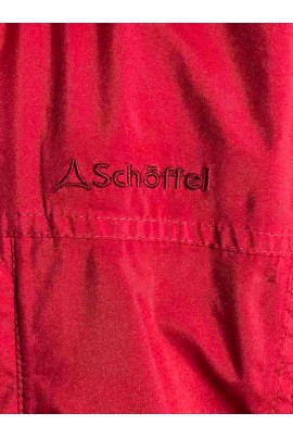 Schöffel piros csuklyás átmeneti kabát M/L