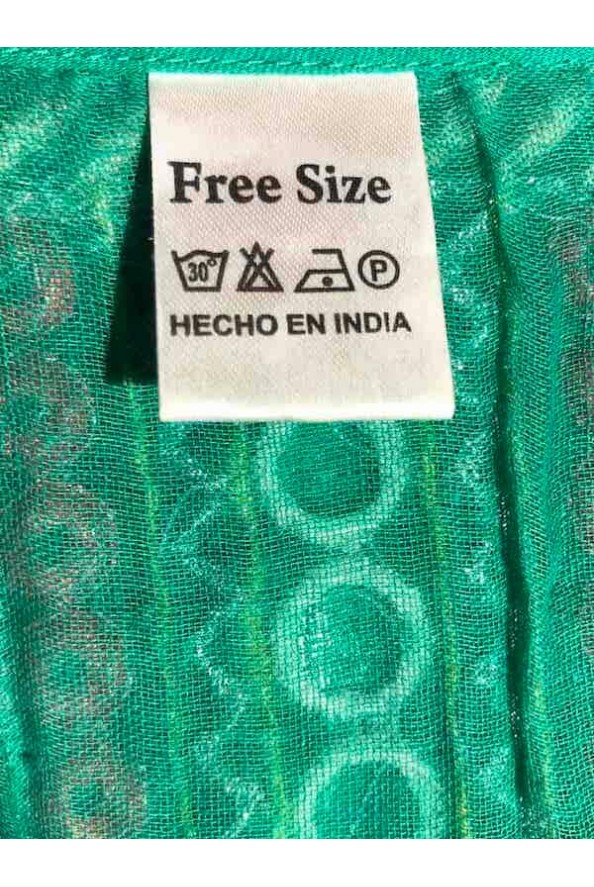 Fenyőzöld mintás indiai ruha M/L/XL