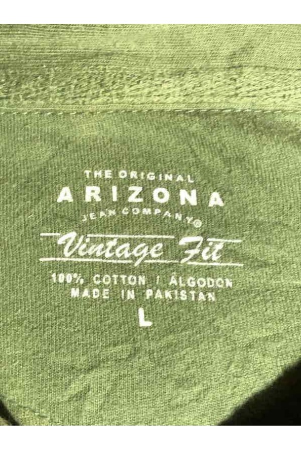 Arizona Vintage olajzöld csíkos felső L