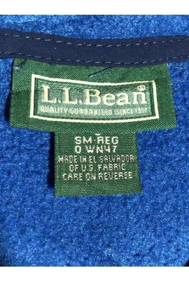 L.L. Bean kék thermo pulóver L