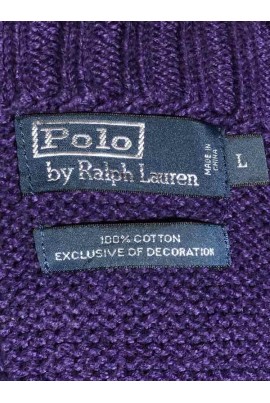 P.Ralph Lauren lila kötött pulóver L/XL