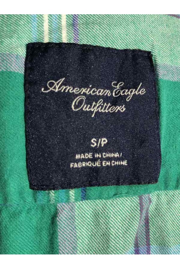 American Eagle zöld kockás puha flanel ing S/M