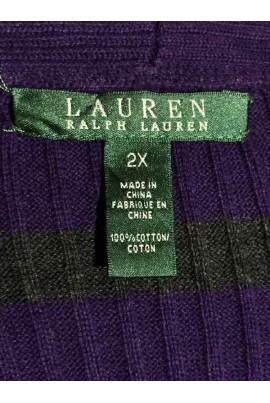 Ralph Lauren lila csíkos pulóver XXL