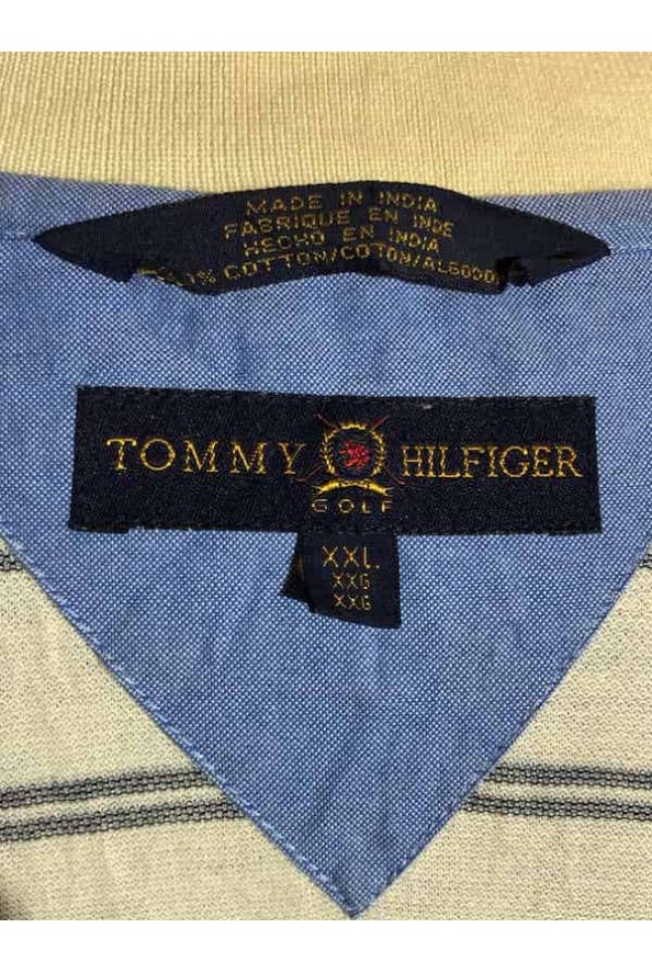 Tommy Hilfiger vintage csíkos galléros póló XXL/XXXL