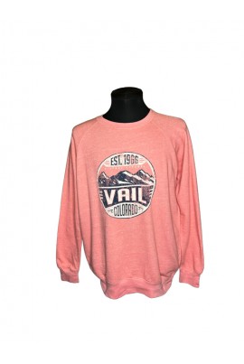 MV Sport rózsaszín mintás vékony pulóver L/XL