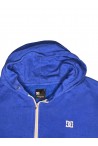 DC vintage kék zipzáros kapucnis pulóver XL